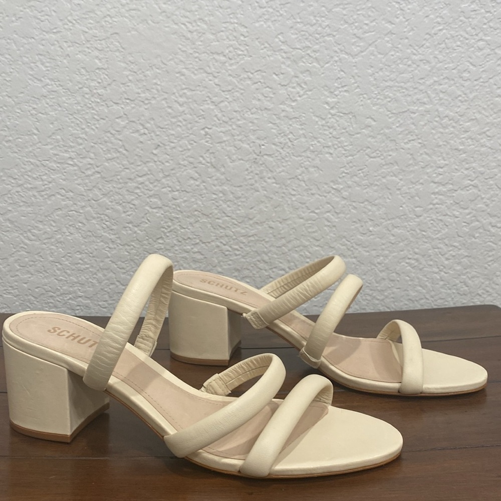 Schutz Olly Block Heel Sandals Size 11 - image 3